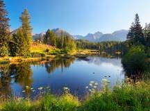 The lake Strbske pleso in Tatra mountains, Slovakia