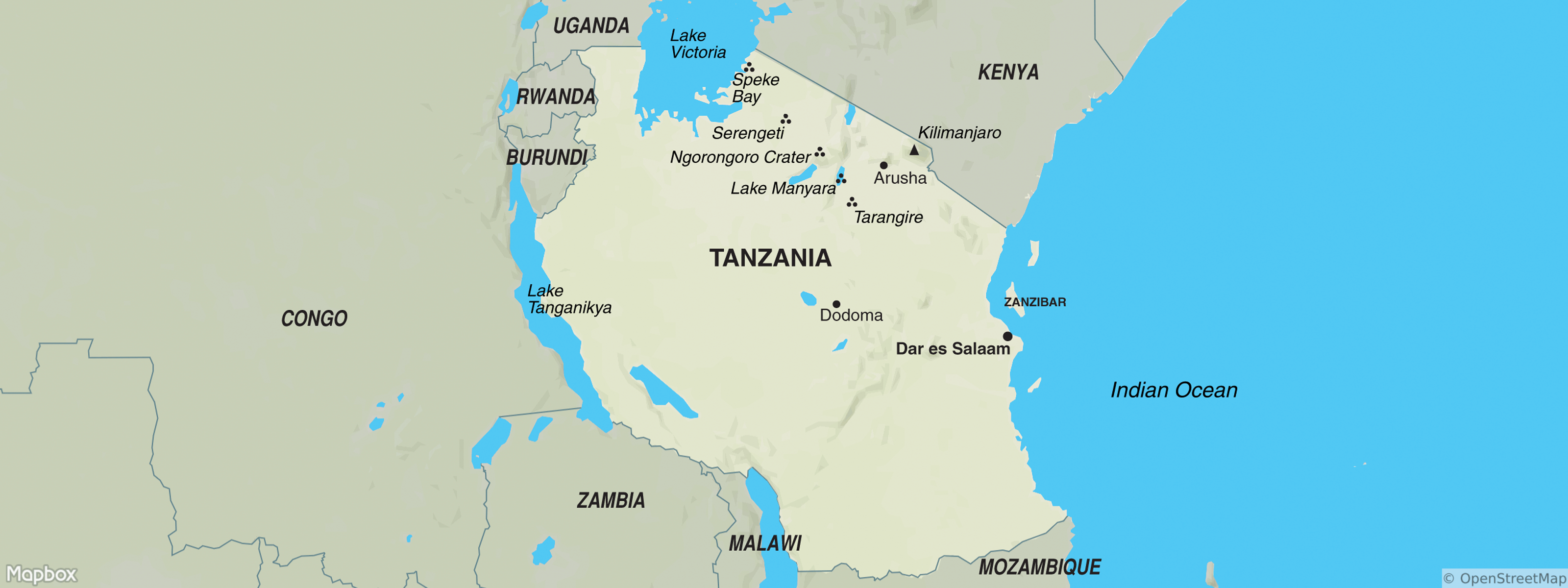 Tanzania Map